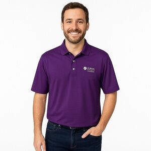 Zurich Classic Purple Polo Golf Shirt for Men Size L